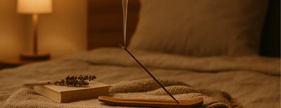 bâtonnet d’encens lavande rituel du soir pour mieux dormir ambiance zen chambre