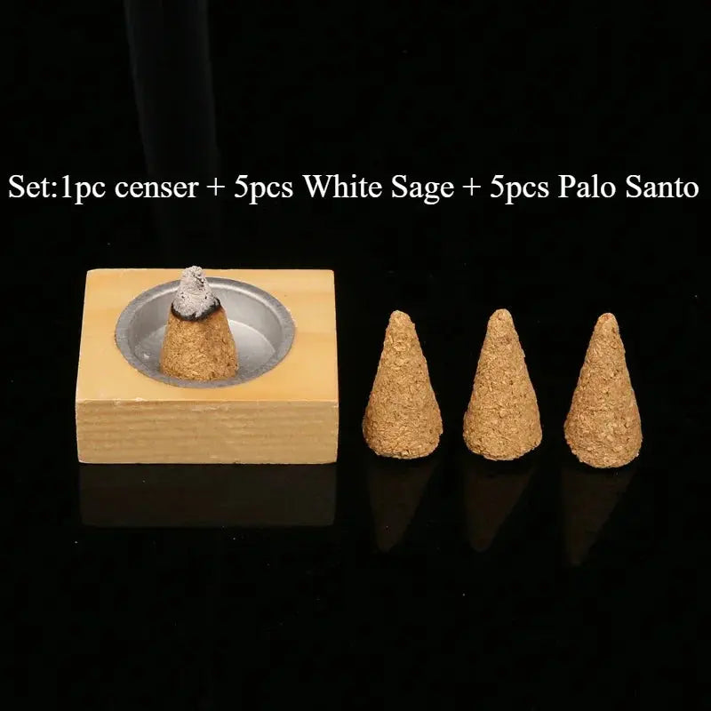 Encens Cônes Palo Santo Et Sauge Blanche - ENCENSORIA