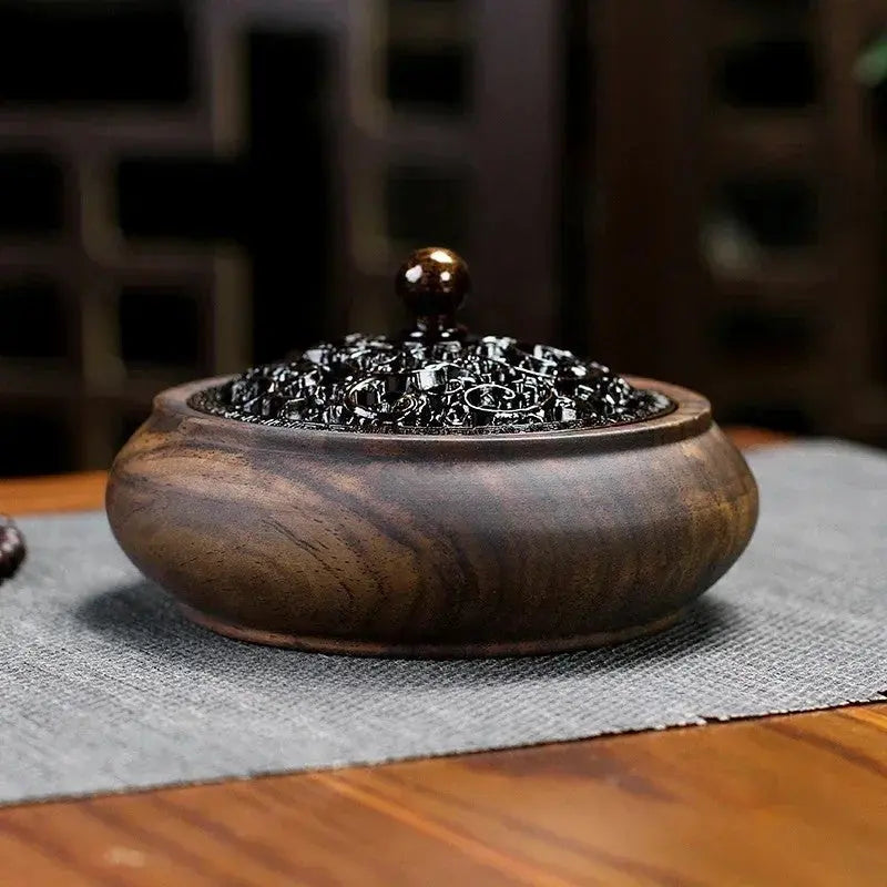 brûleur en bois ambiance asiatique