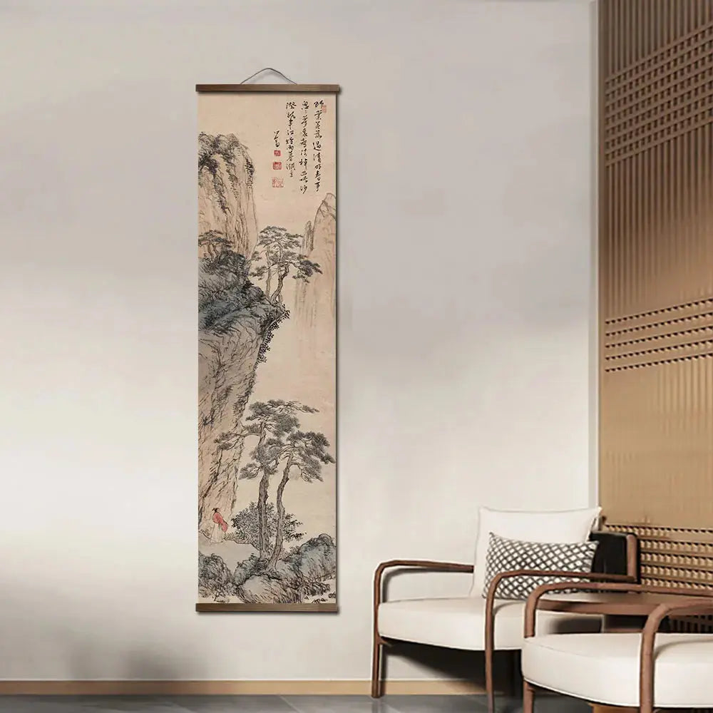 Affiche décorative paysage zen asiatique
