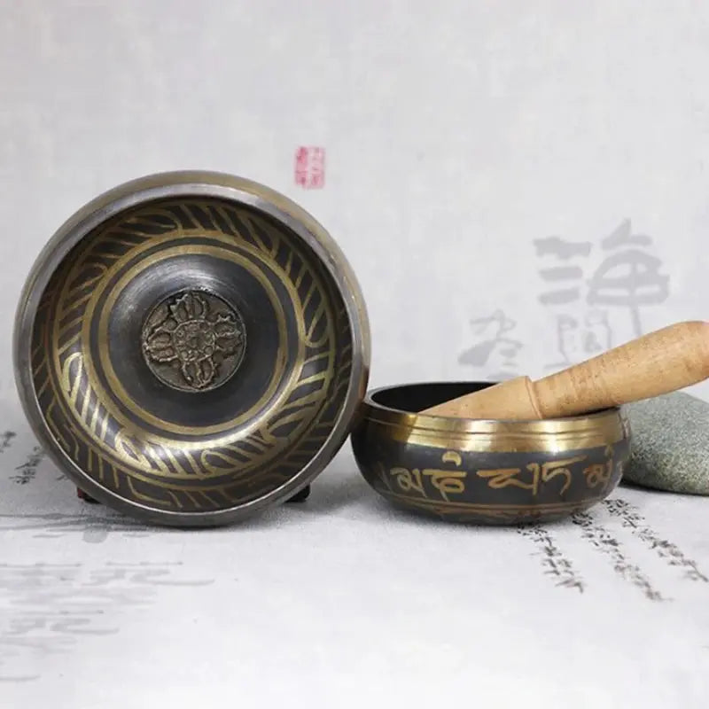 Bol tibétain en métal Feng Shui méditation