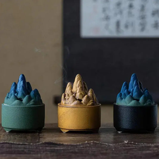 brûleur montagne céramique zen