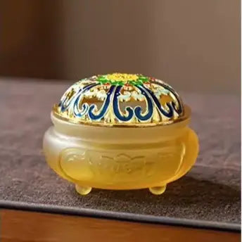 Brûleur en verre jade pour tous types d’encens