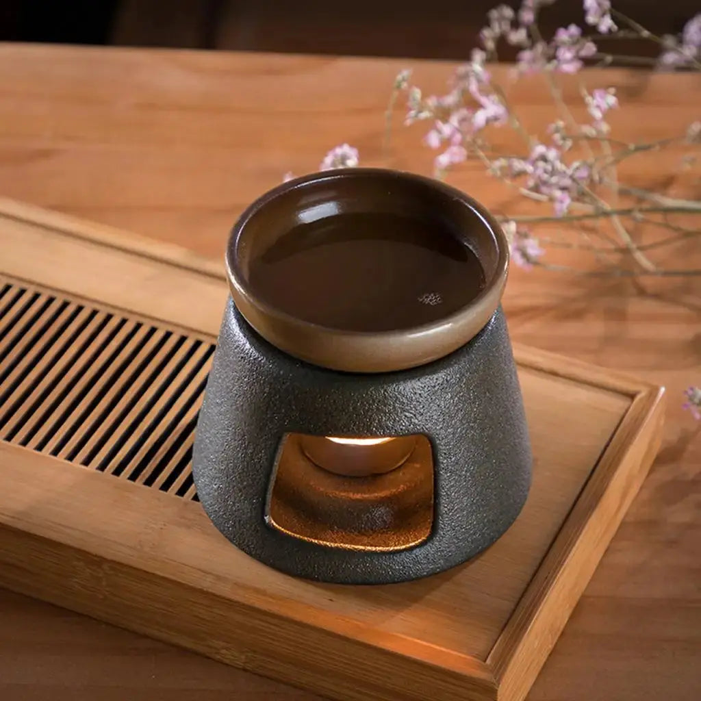 Chauffe-théière rétro en céramique artisanale