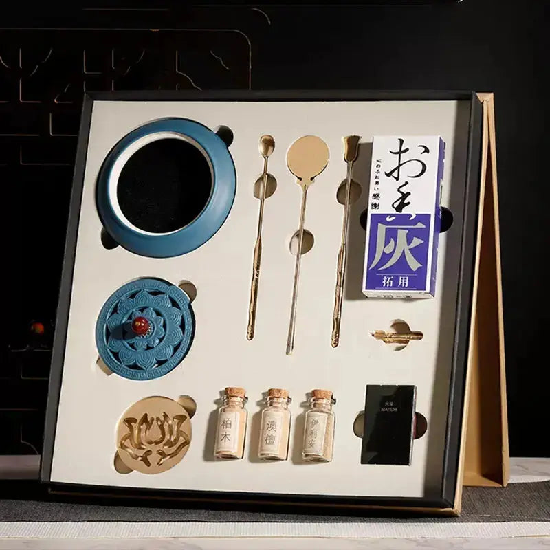 Coffret 12 outils pour rituel d’encens artisanal
