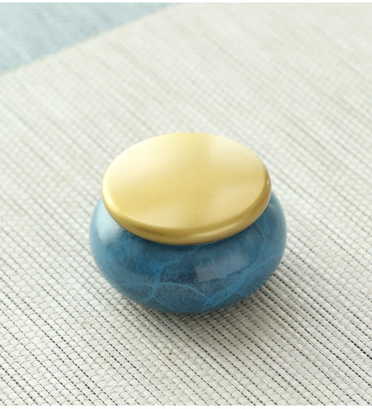 Coffret pour artisanat d’encens couleur bleue