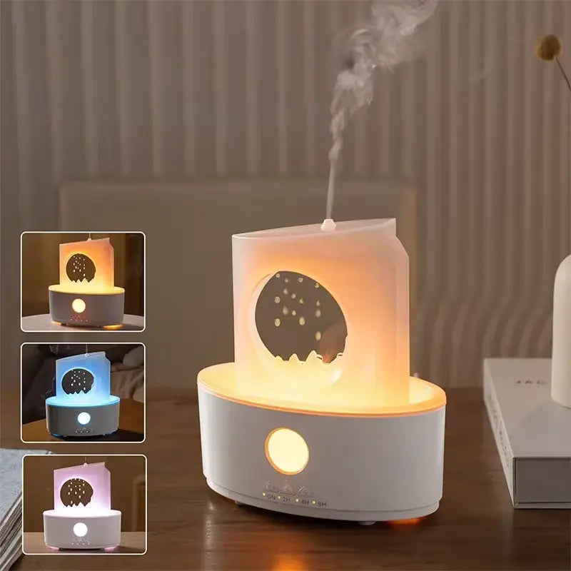 Diffuseur de nuit avec LED et huiles essentielles