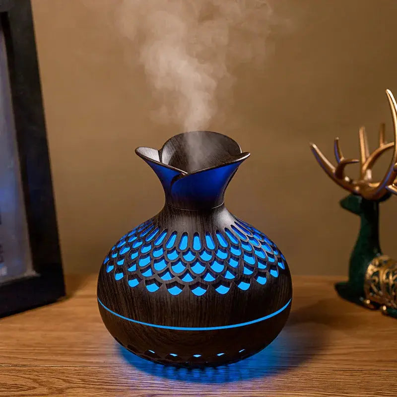 Diffuseur ultrasonique en forme de panier avec brume fine et silencieuse