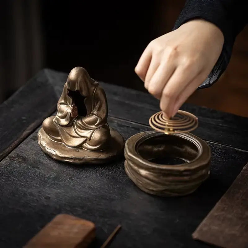 Brûleur d'encens Bouddha pour méditation.