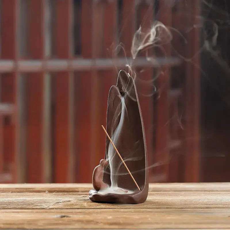 Porte-encens en céramique pour relaxation zen