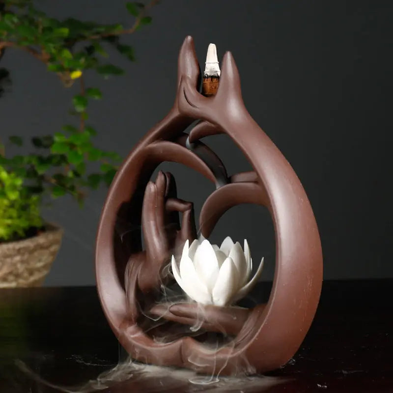 Encensoir backflow spirituel en céramique