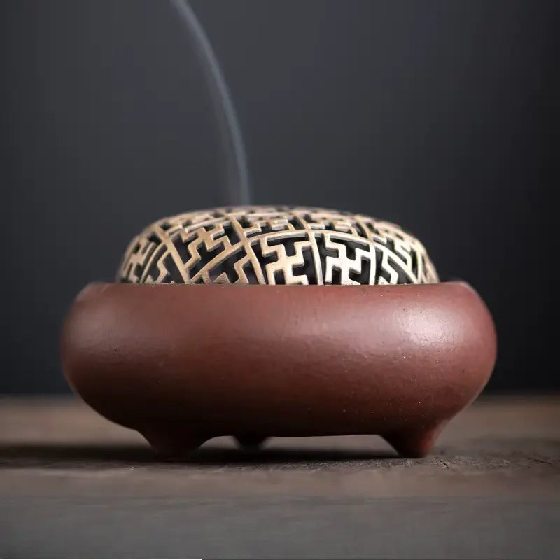 Encensoir trépied décoratif pour espace méditatif