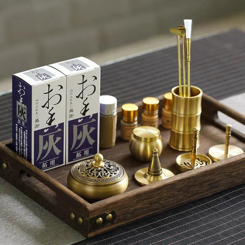 Set DIY encens avec outils de précision.