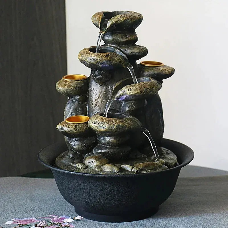 Fontaine décorative zen maison style Feng Shui