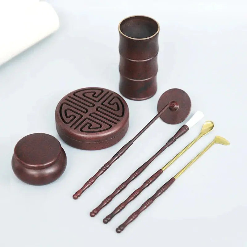 Kit d’accessoires en cuivre pour encens rituel