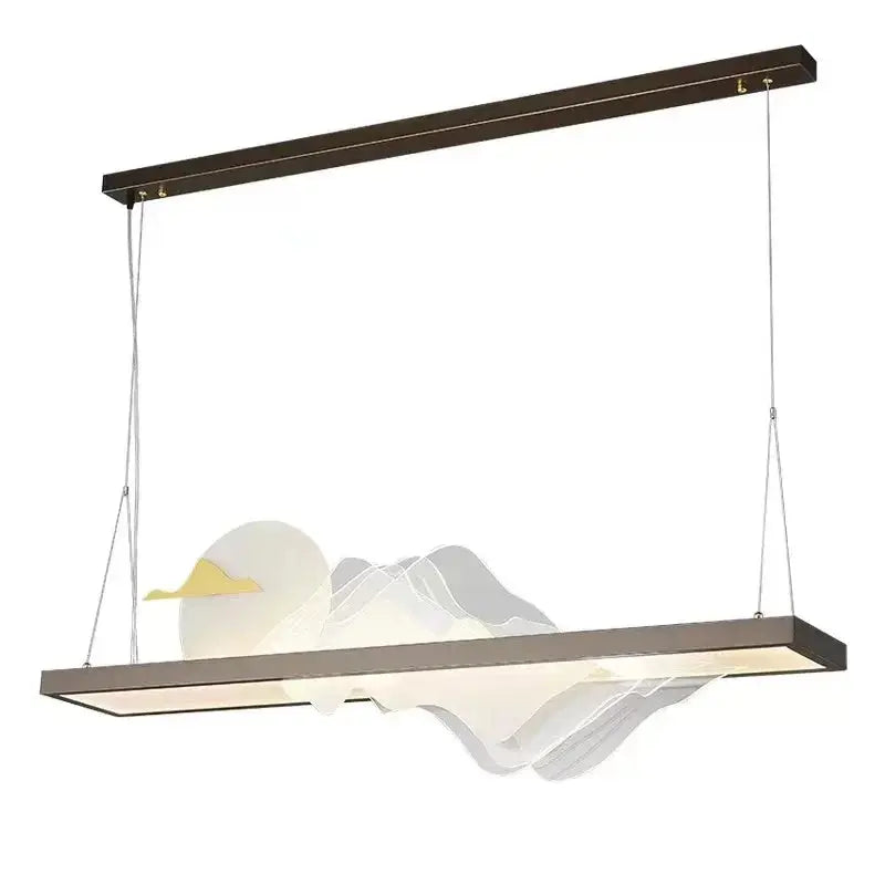 Lustre japonais moderne pour décoration murale zen