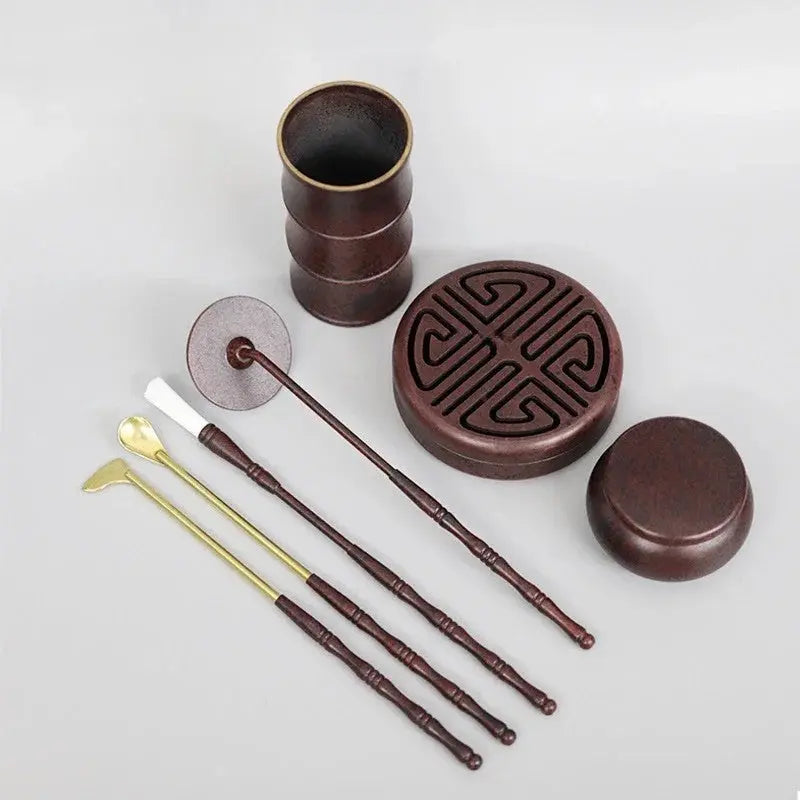 Outils pour encens sceau avec cuillère et pinceau