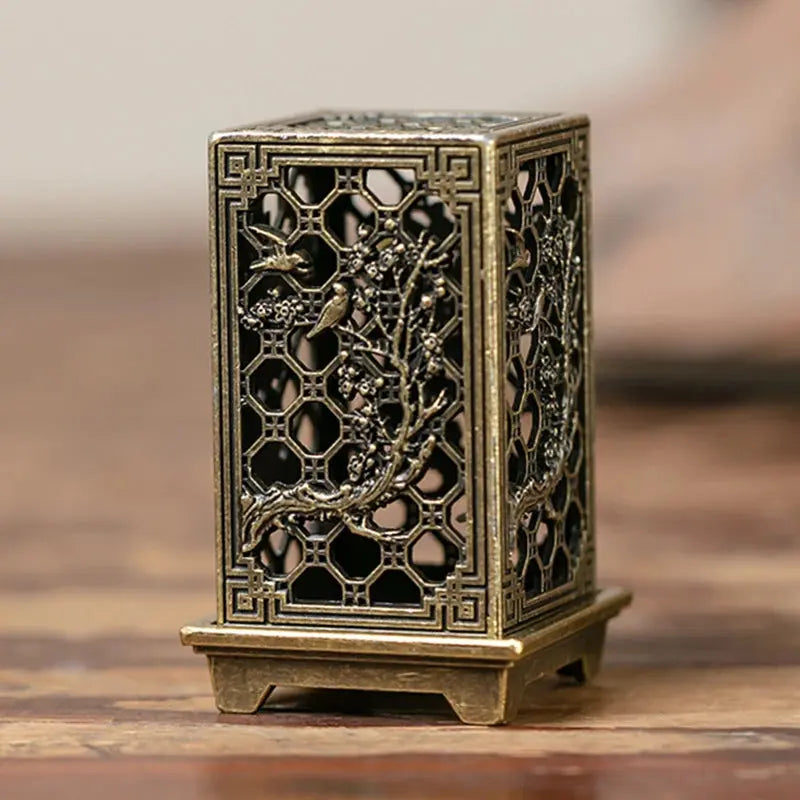 Porte-encens vertical en cuivre, parfait pour l’aromathérapie et la méditation