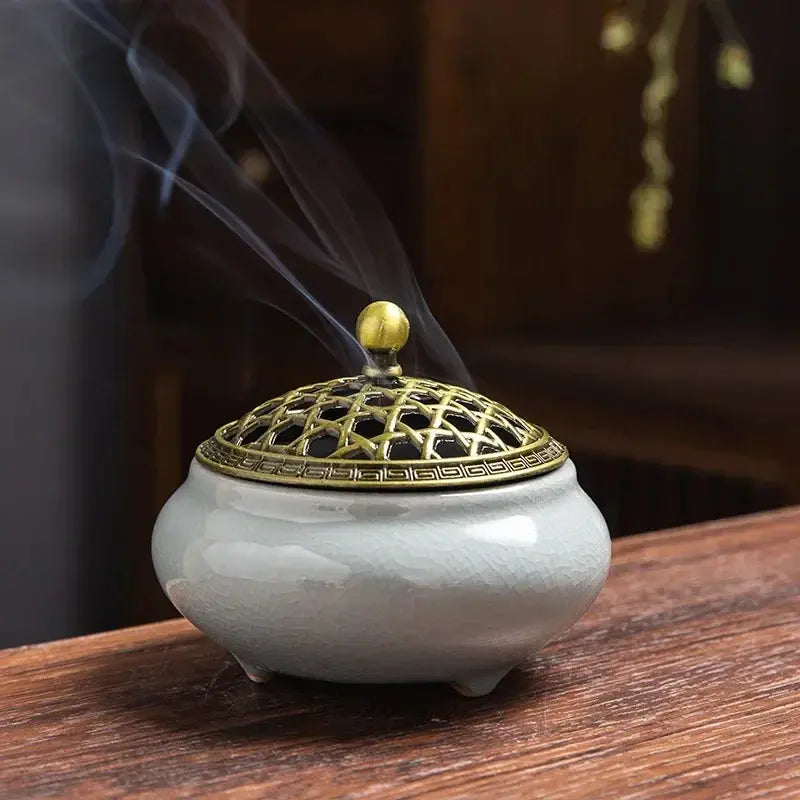 Porte-encens en céramique, parfait pour l’aromathérapie et la relaxation