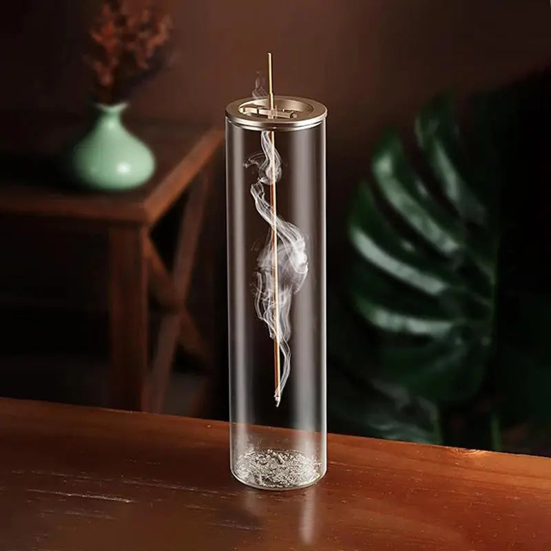 Porte-encens en verre moderne, design minimaliste et innovant