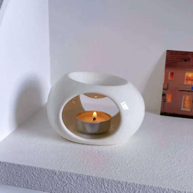 Porte-huile essentielle en céramique, parfait pour une ambiance relaxante
