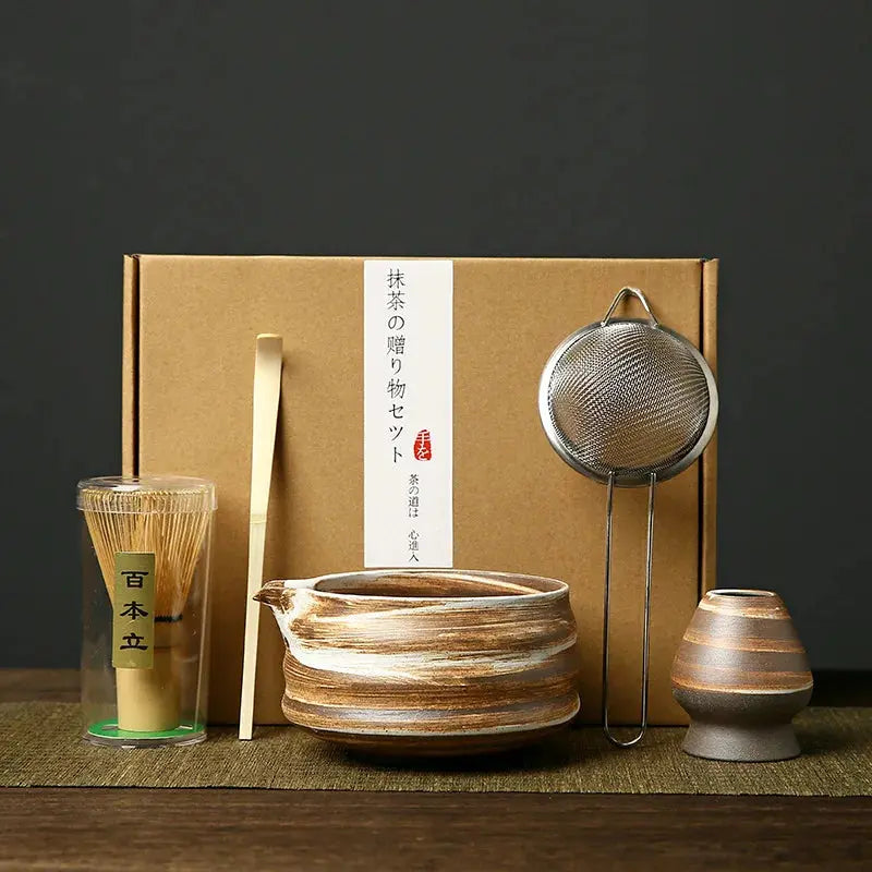 Support chasen authentique japonais pour cérémonie du thé