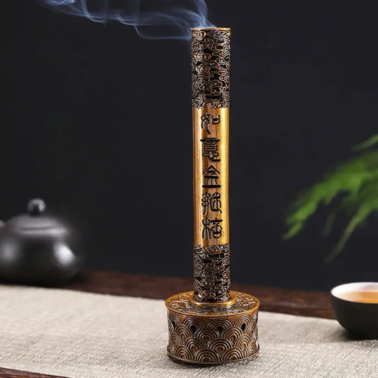 Porte-encens doré de style chinois ancien