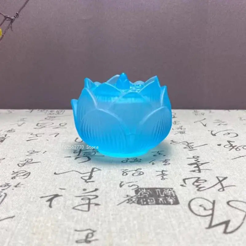 Support d’encens en verre teinté pour rituels
