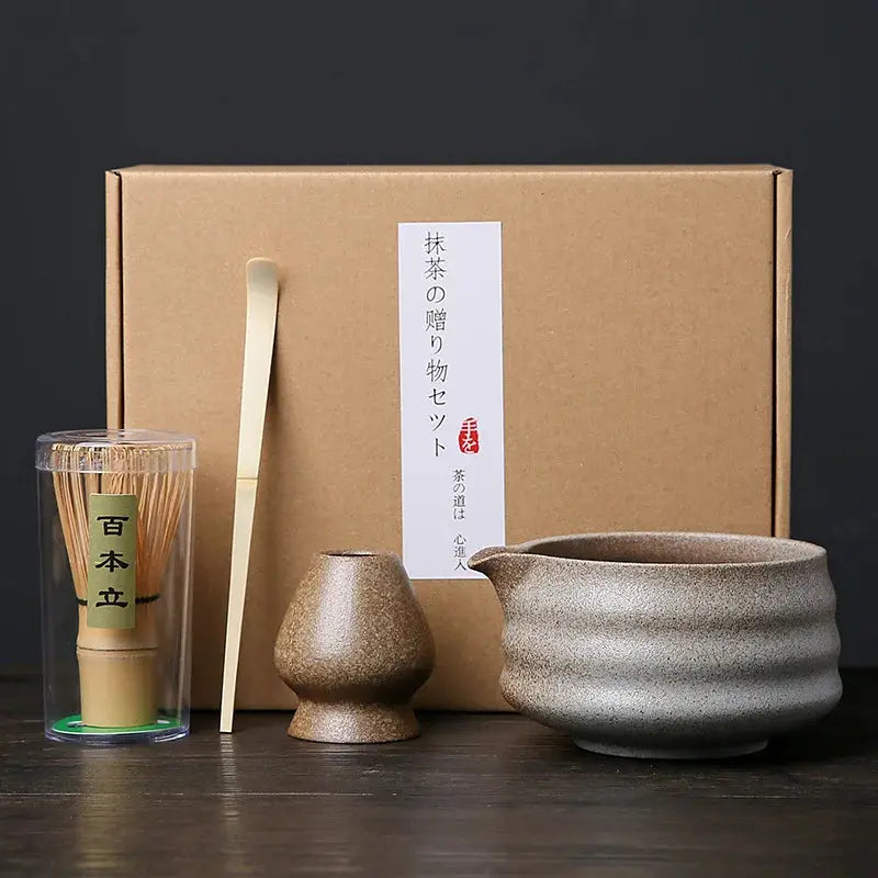 Support fouet matcha décoratif en céramique
