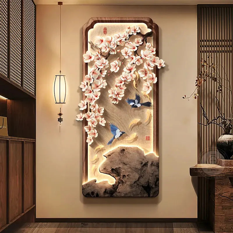 Tableau mural LED japonais Feng Shui énergie positive