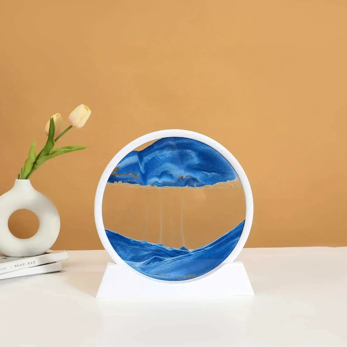 Tableau Feng Shui rond pour relaxation intérieure