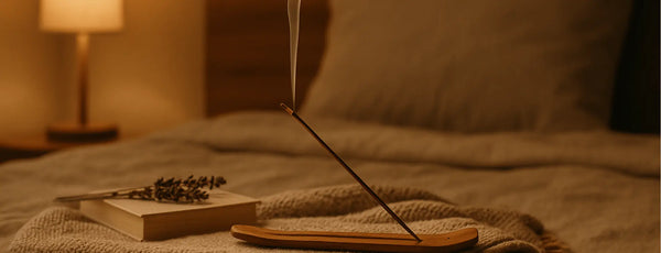 bâtonnet d’encens lavande rituel du soir pour mieux dormir ambiance zen chambre