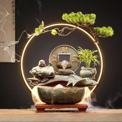 Abondance – Fontaine d’Encens LED Feng Shui ENCENSORIA