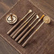 Set de Herramientas de Incienso en Aleación de Bronce – Pincel, Sello y Espátula
