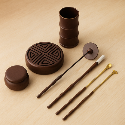 Kit Accessoires Encens – Coffret Cuivre Artisanal Complet