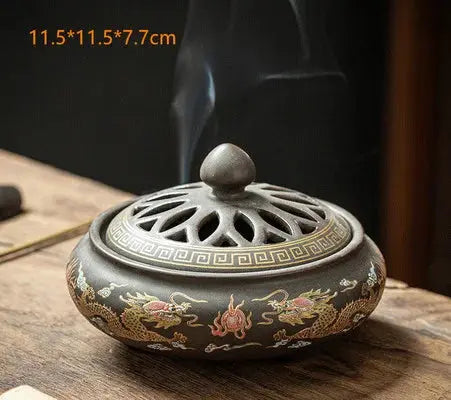 Brûleur d'Encens en Céramique Zen - ENCENSORIA