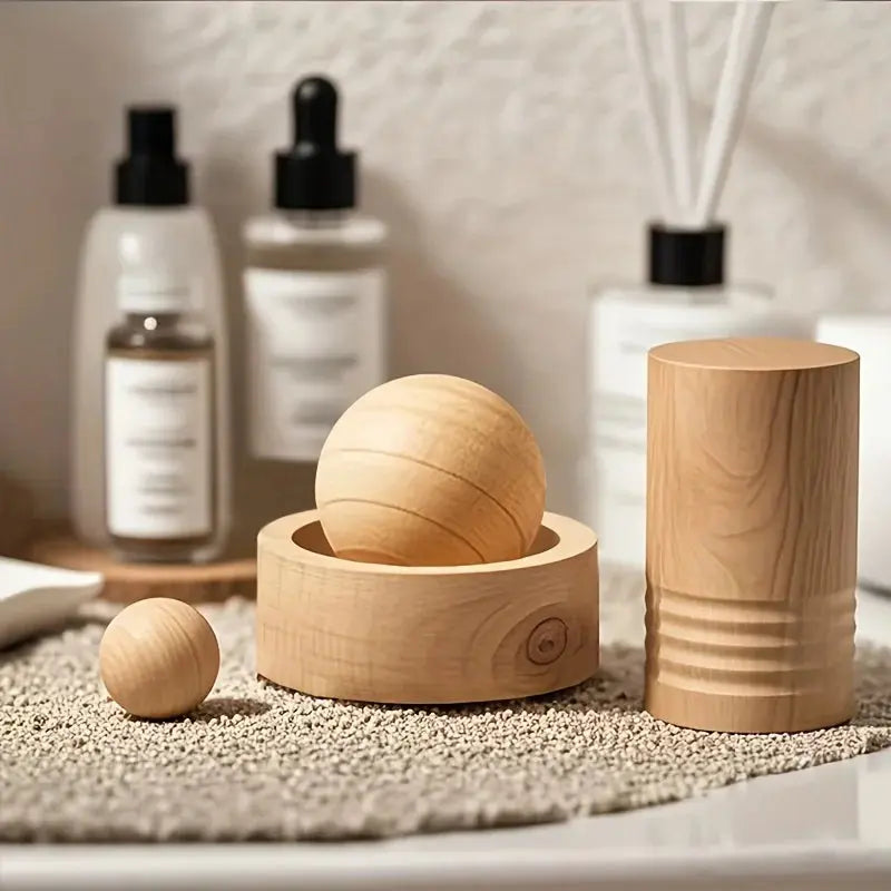 Accessoire aromathérapie bois naturel zen, diffuseur minimaliste bureau et chambre