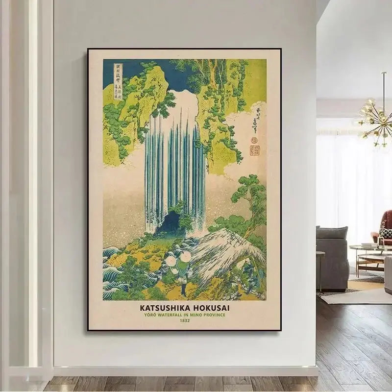 Affiche japonaise Watanabe Seitei paysage traditionnel