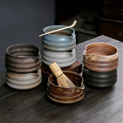 Bol matcha céramique pour cérémonie du thé japonaise