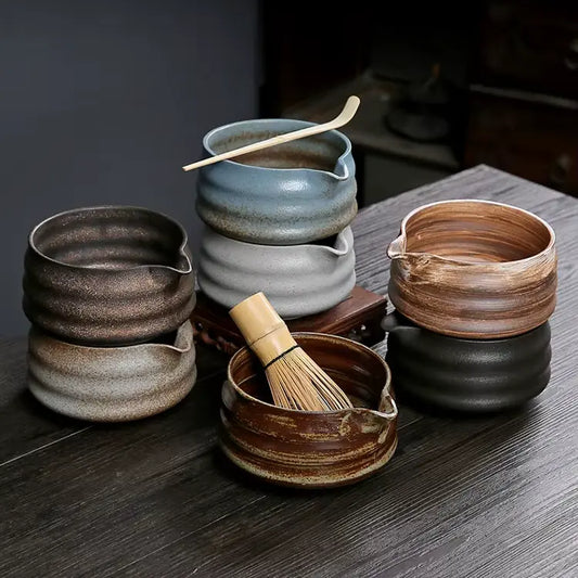 Bol matcha céramique pour cérémonie du thé japonaise