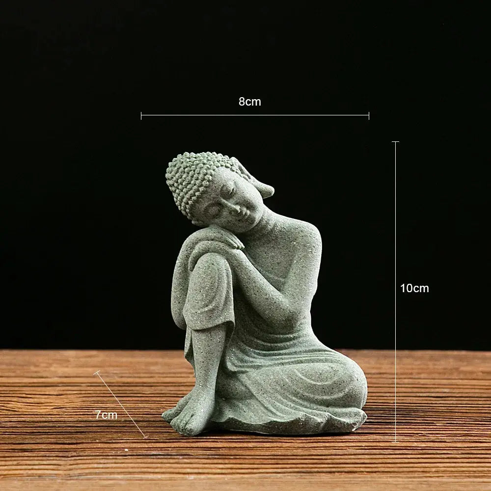 Mini statue Bouddha Feng Shui pour équilibre intérieur