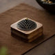 Brûleur d’Encens Bois Massif et Laiton Motif Tradition Zen