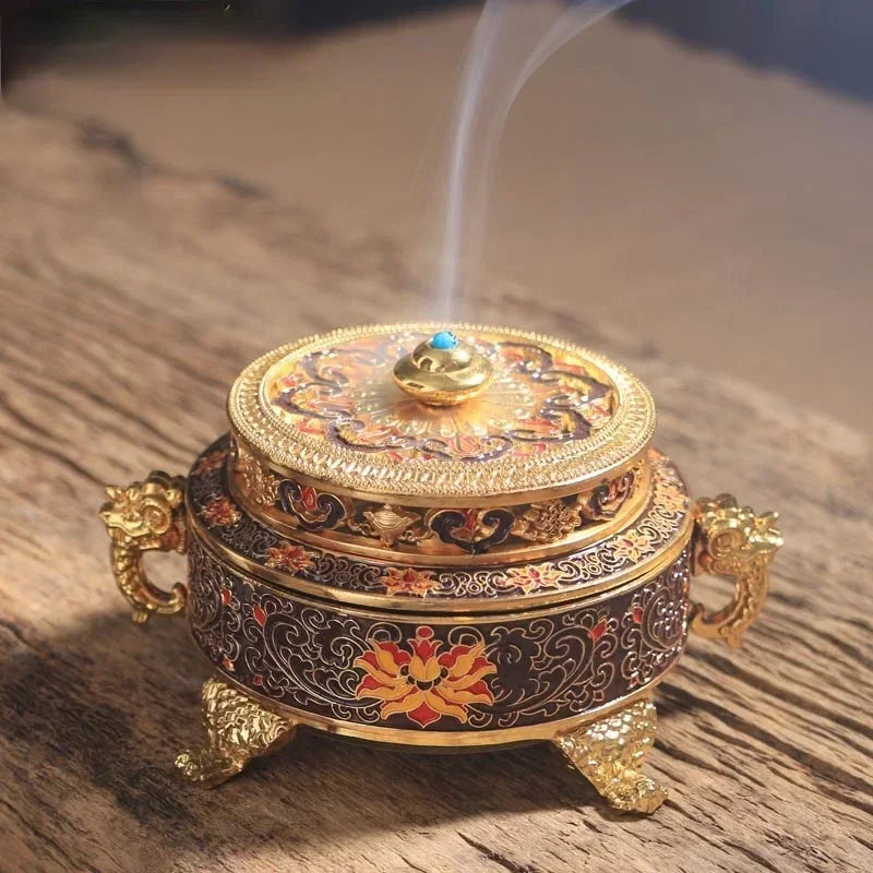 Brûleur d'encens idéal pour méditation et relaxation.