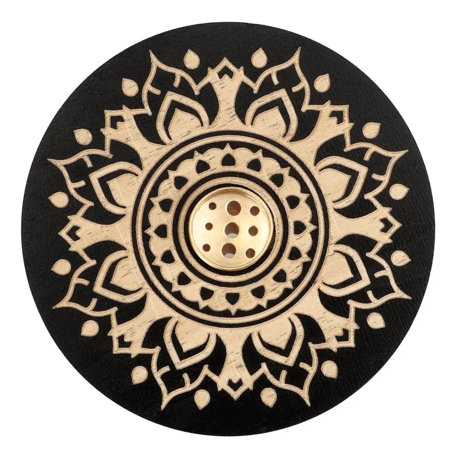 Brûleur d’encens traditionnel en bois, idéal pour un intérieur zen