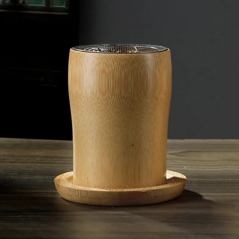 brûleur résine aromatique avec bougie bambou