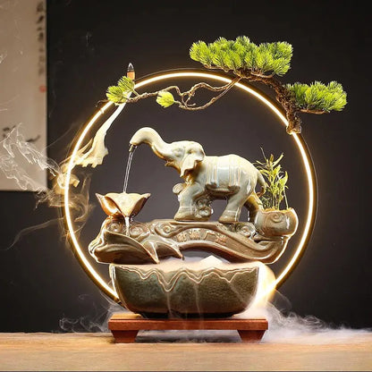 Abondance – Fontaine d’Encens LED Feng Shui ENCENSORIA
