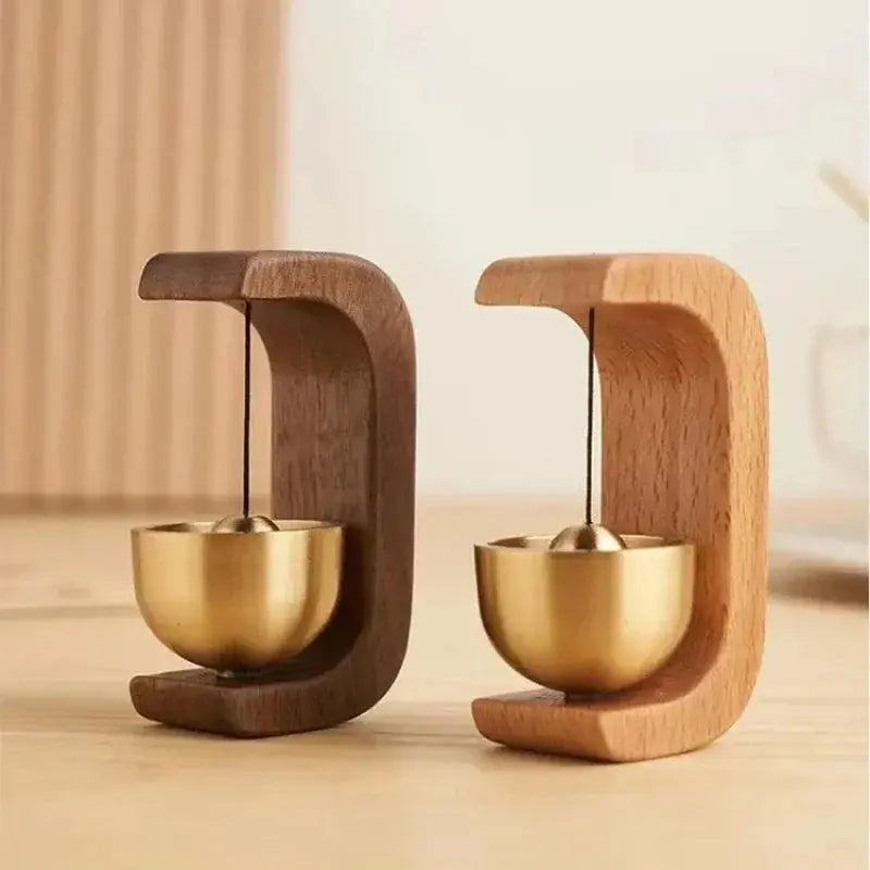 Carillon Feng Shui en bois et cuivre décoration zen