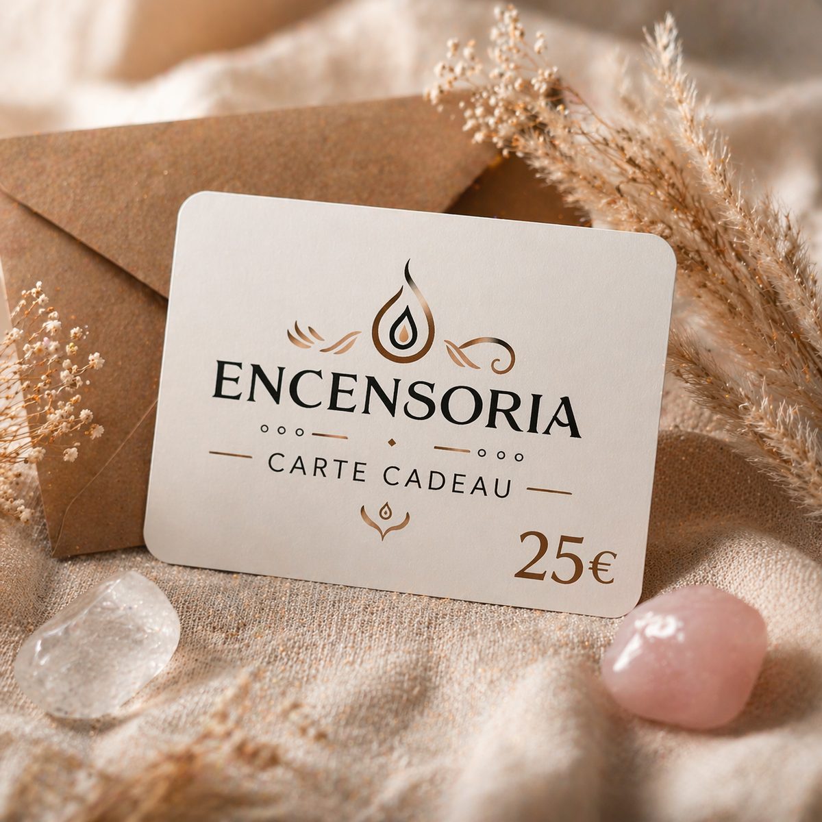 Carte cadeau Encensoria 25 euros encens et bien-etre
