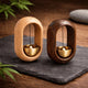Cloche Zen en Laiton & Bois – Sonnette Magnétique Minimaliste
