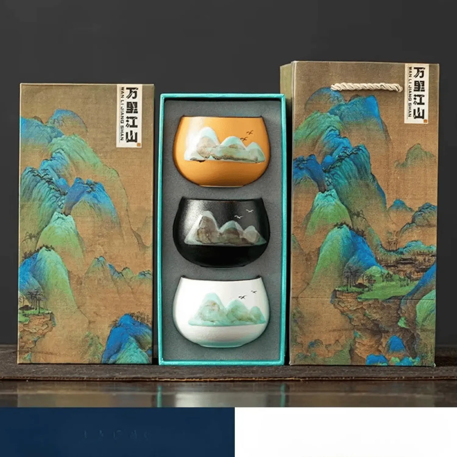 Coffret tasses Kung Fu céramique miniature, dégustation concentrée précise et cérémonielle zen